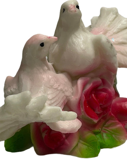 Porumbei pe trandafiri 8cm