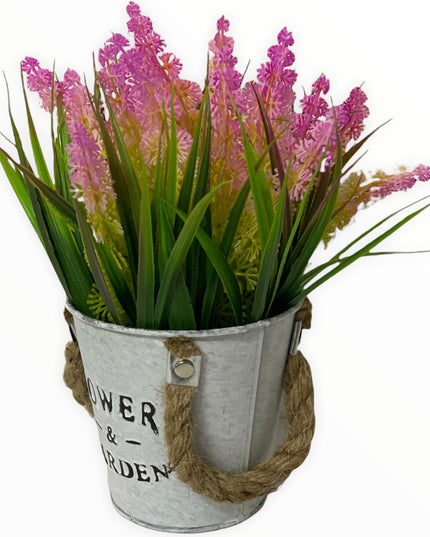 Aranjament ghiveci metal F10 21cm