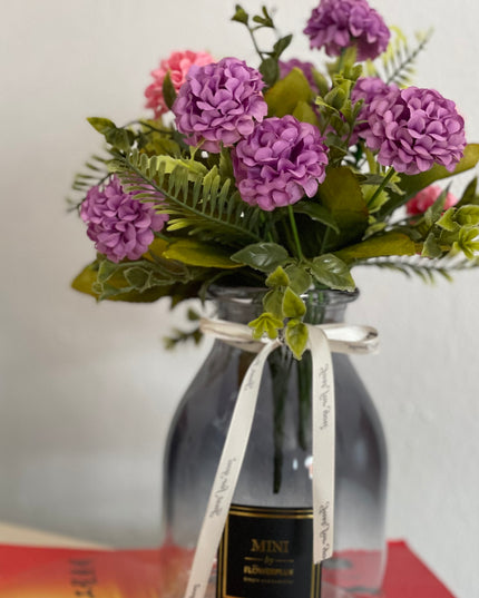 Vază sticlă decor 1024-8. 18cm