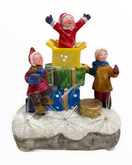 Figurină cu lumini Crăciun 12cm