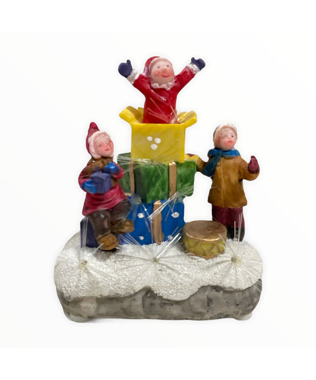 Figurină cu lumini Crăciun 12cm