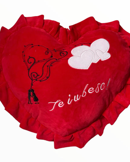 Inimă de pluș 46cm