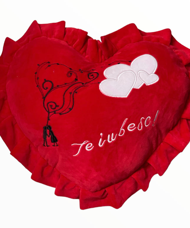 Inimă de pluș 46cm
