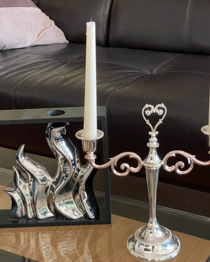 Suport lumânare Alpaca 2 brate