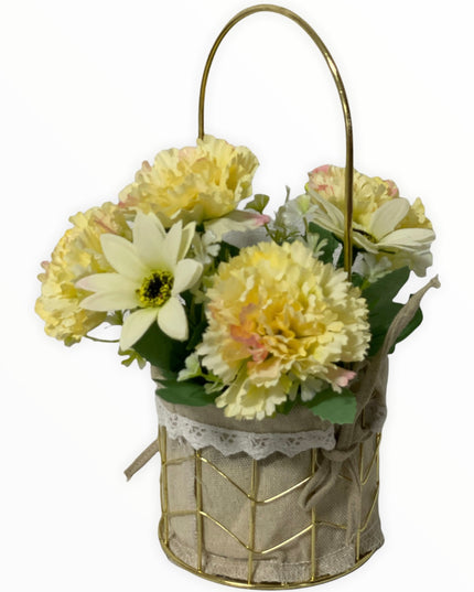 Aranjament coș metal E38. 25cm