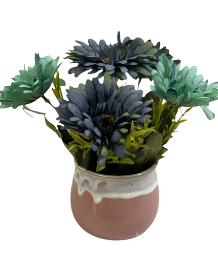 Ghiveci ceramic cu flori 751-1. 21cm