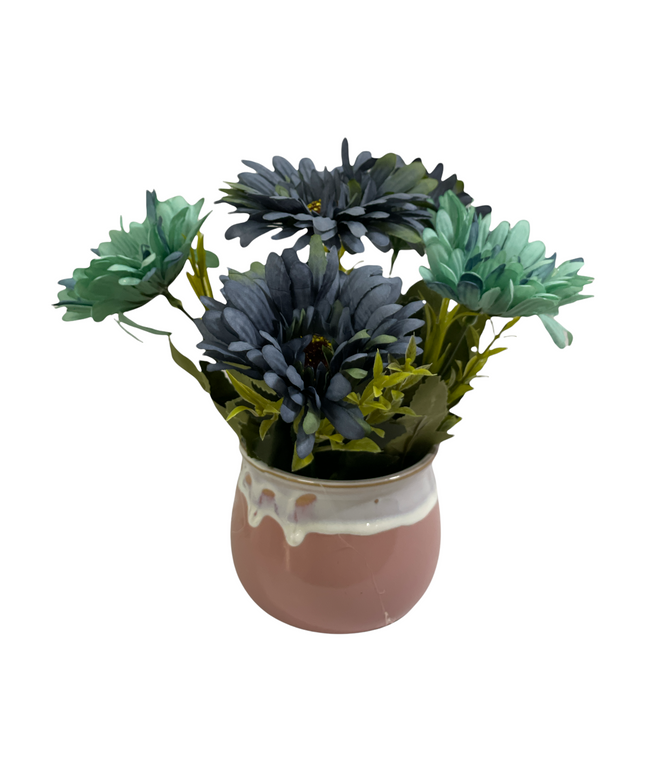 Ghiveci ceramic cu flori 751-1. 21cm