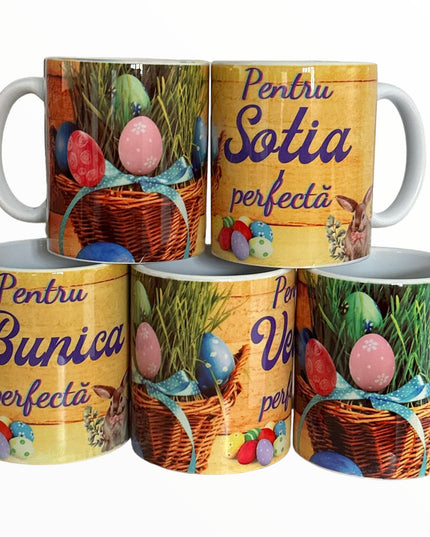 Cană Paște cu mesaj pentru Femei 330ml