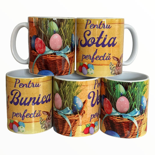 Cană Paște cu mesaj pentru Femei 330ml