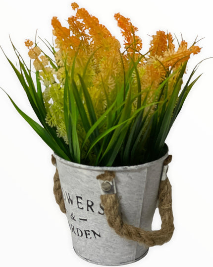 Aranjament ghiveci metal F10 21cm