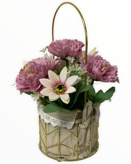 Aranjament coș metal E38. 25cm