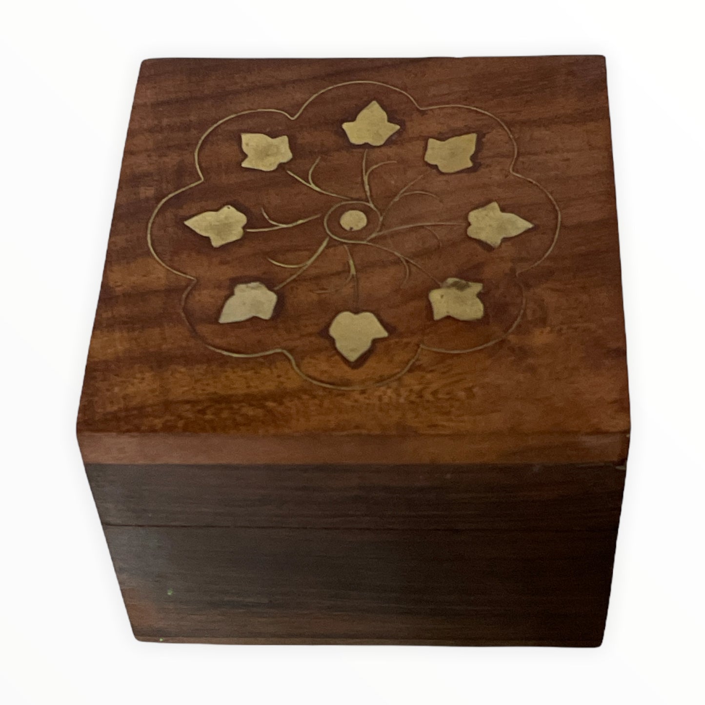 Cutie lemn Palisandru 8 cm