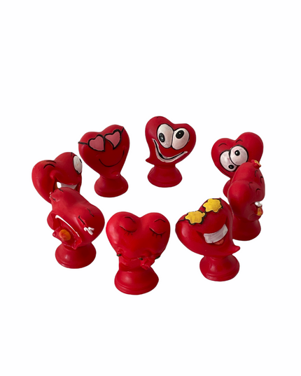 Inimi de rășină  8/set 5cm