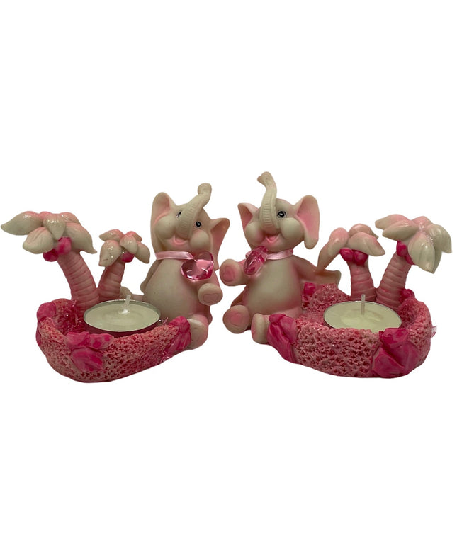 Elefanți suport lumânare 2/set