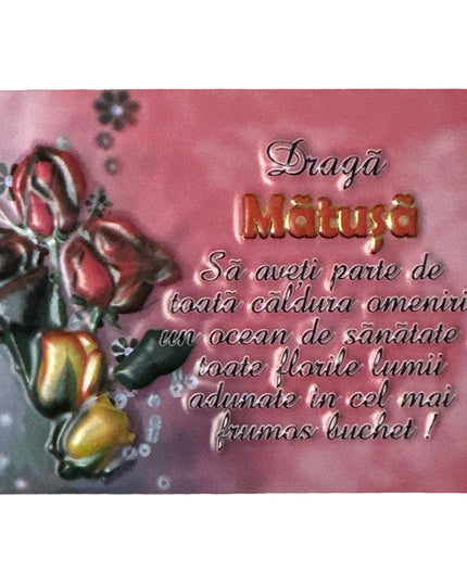 Magnet de frigider 3D cu mesaje 10cm