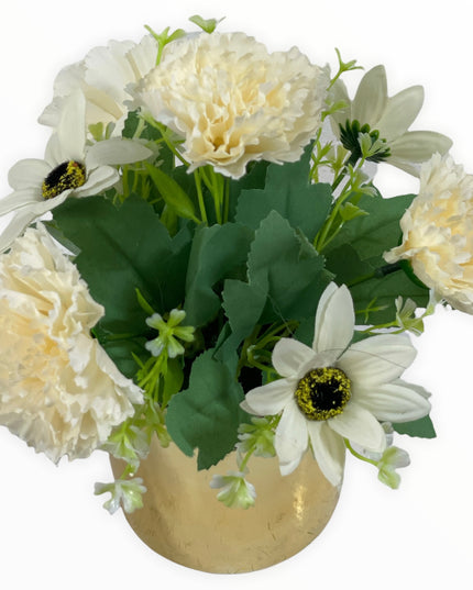 Ghiveci ceramic auriu F32. 20cm