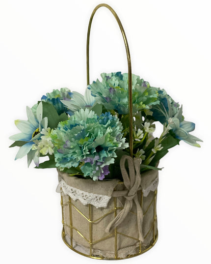 Aranjament coș metal E38. 25cm