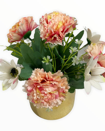 Ghiveci ceramic auriu F32. 20cm