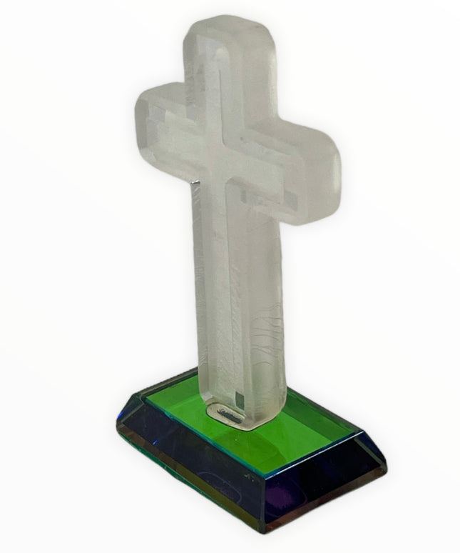 Figurină de sticlă Cruce  7cm