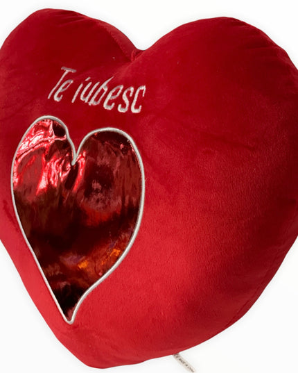 Inimă de pluș 35 cm