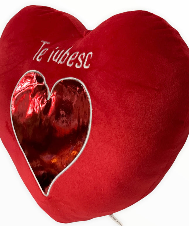 Inimă de pluș 35 cm