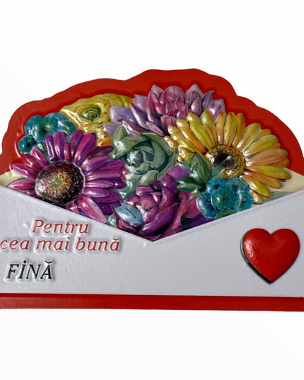 Magnet de frigider 3D cu mesaje 10cm