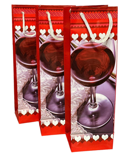 Pungă cadou pentru Sticlă 12/set. 33cm