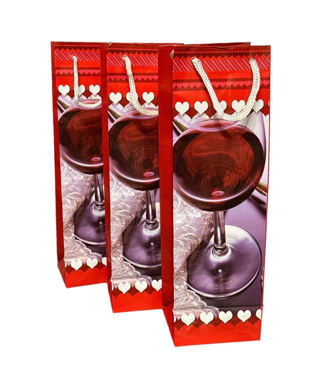 Pungă cadou pentru Sticlă 12/set. 33cm