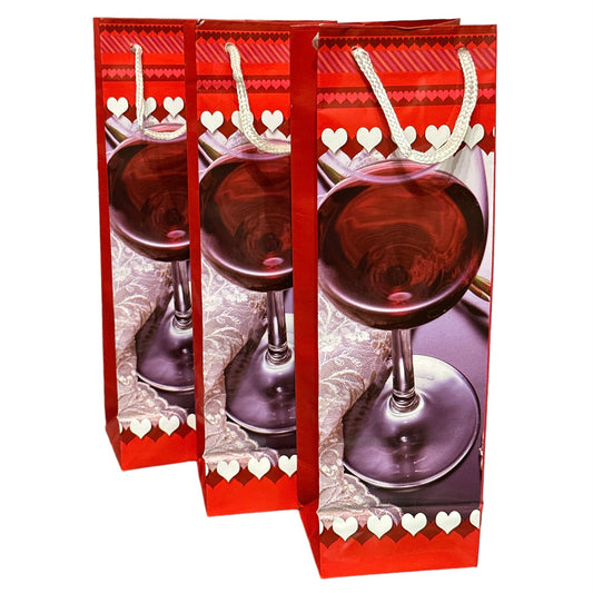 Pungă cadou pentru Sticlă 12/set. 33cm