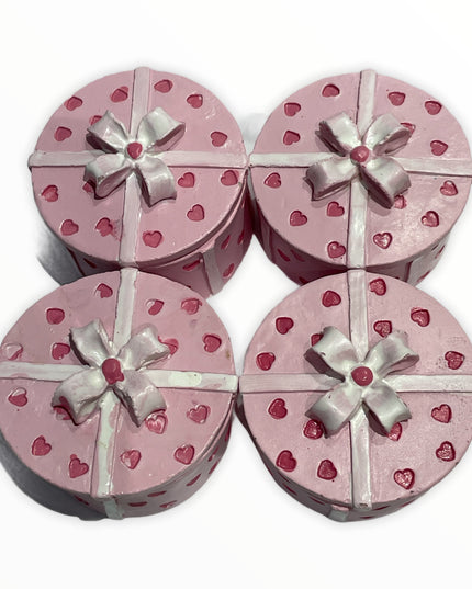 Cutie rășină rotundă 4/set 6cm