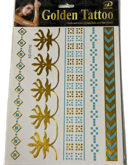 Tatuaje temporare Golden 18 x 12cm
