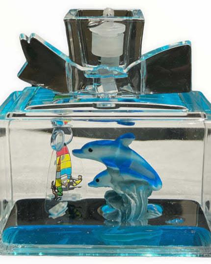 Sticlă Mediteraneană cu lumini 9cm