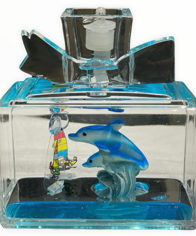 Sticlă Mediteraneană cu lumini 9cm