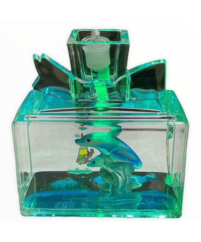 Sticlă Mediteraneană cu lumini 9cm