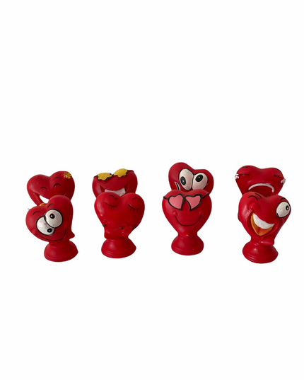 Inimi de rășină  8/set 5cm