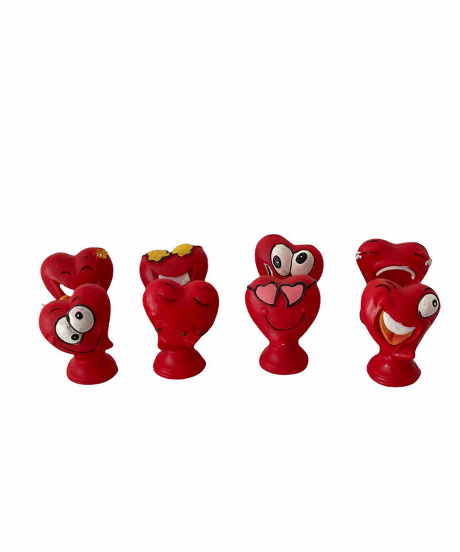 Inimi de rășină  8/set 5cm
