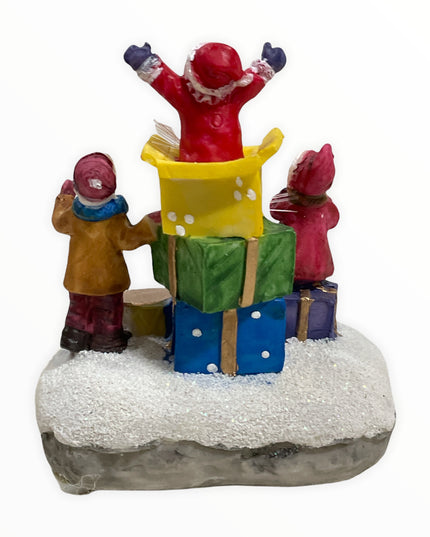 Figurină cu lumini Crăciun 12cm