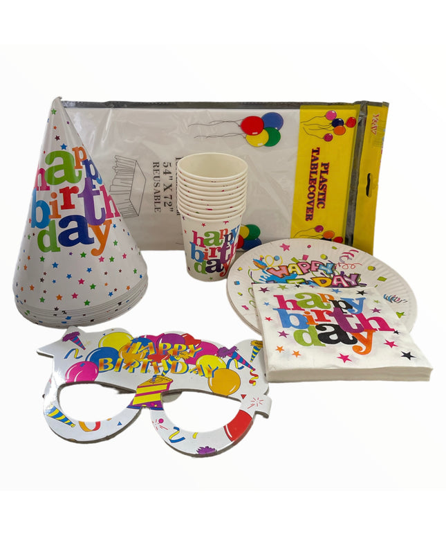 Set petrecere Happy B. alb