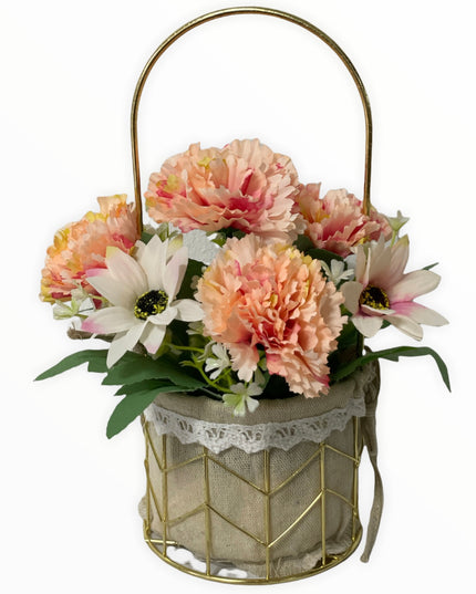 Aranjament coș metal E38. 25cm