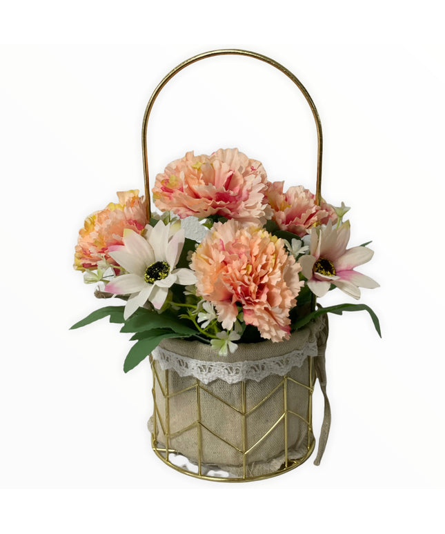 Aranjament coș metal E38. 25cm