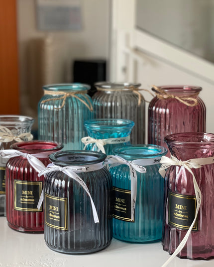 Vază sticlă color 1024-3. 20cm