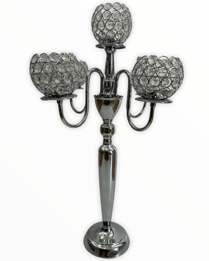 Suport lumânare glob CRISTALIN 68 cm