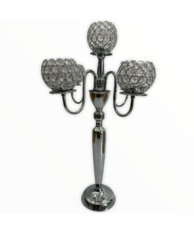 Suport lumânare glob CRISTALIN 68 cm