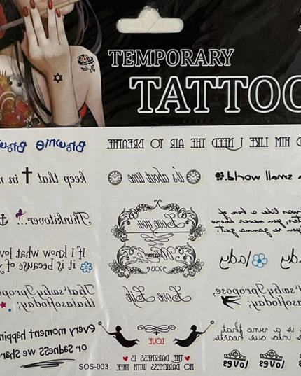 Tatuaje temporare color 17 x 17cm