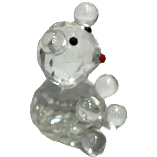 Figurină de sticlă Ursuleț 4cm