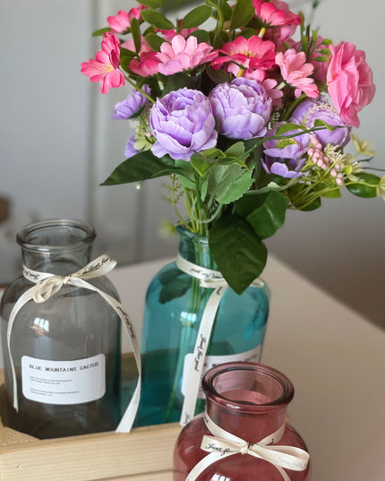 Vază sticlă color 1024-3. 20cm