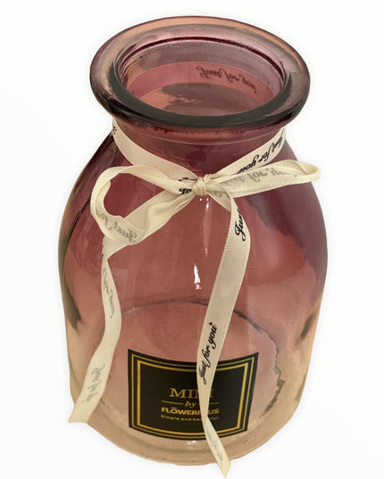 Vază sticlă decor 1024-8. 18cm