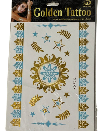 Tatuaje temporare Golden 18 x 12cm
