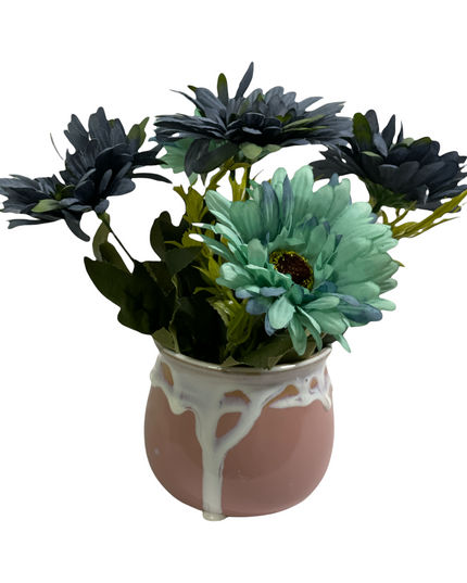 Ghiveci ceramic cu flori 751-1. 21cm