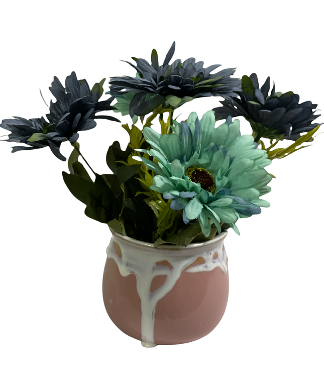 Ghiveci ceramic cu flori 751-1. 21cm